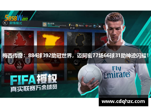 梅西传奇:884球392助冠世界,迈阿密77场66球31助神迹闪耀!